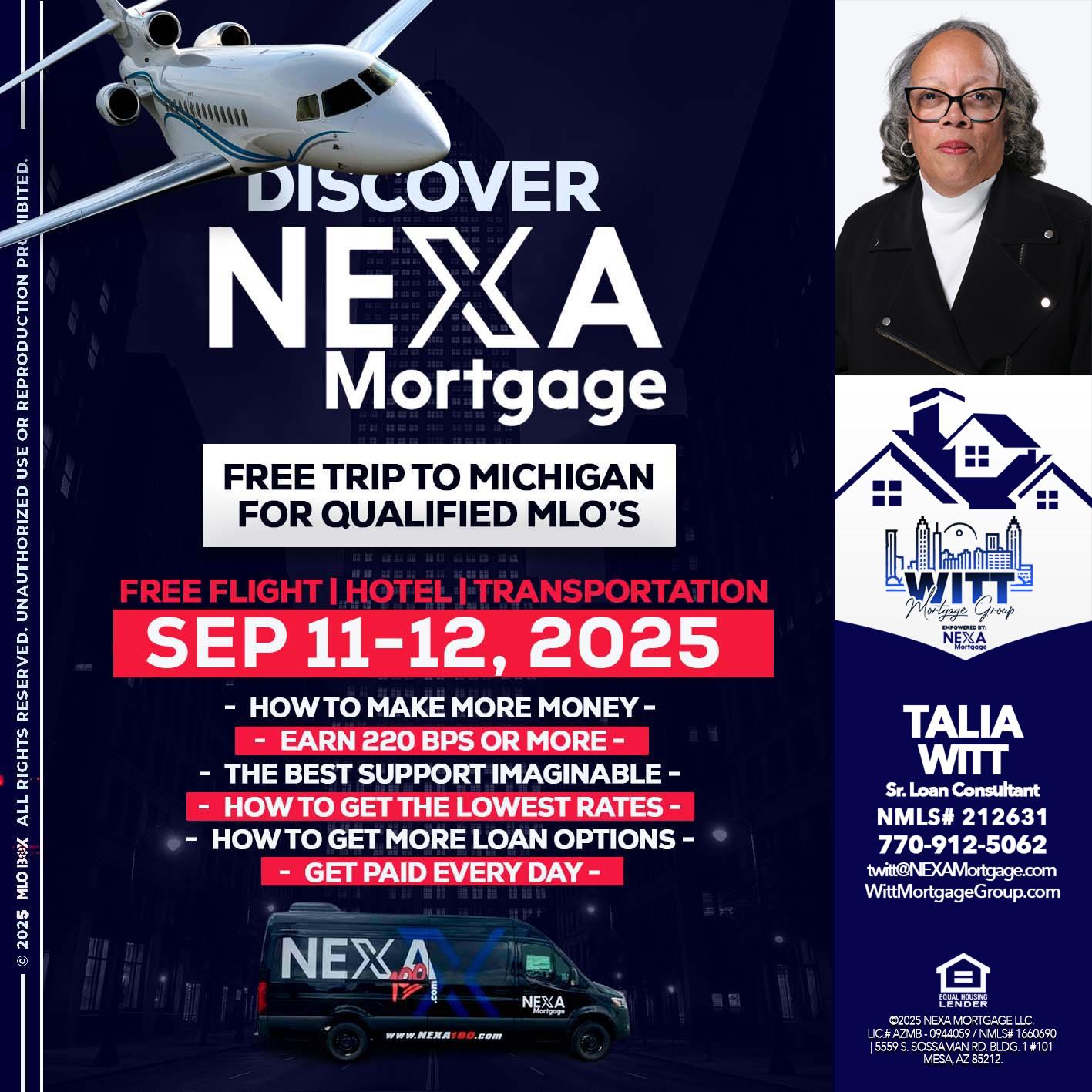 DISCOVER NEXA MORTGAGE - Talia Witt -Sr Loan Consultant