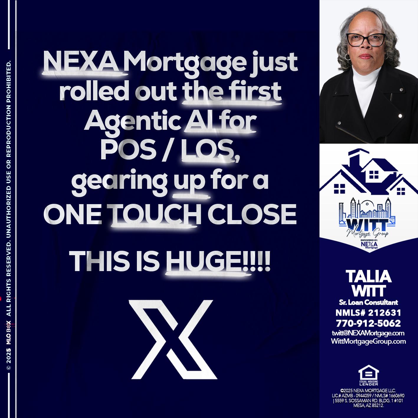NEXA MORTGAGE - Talia Witt -Sr Loan Consultant