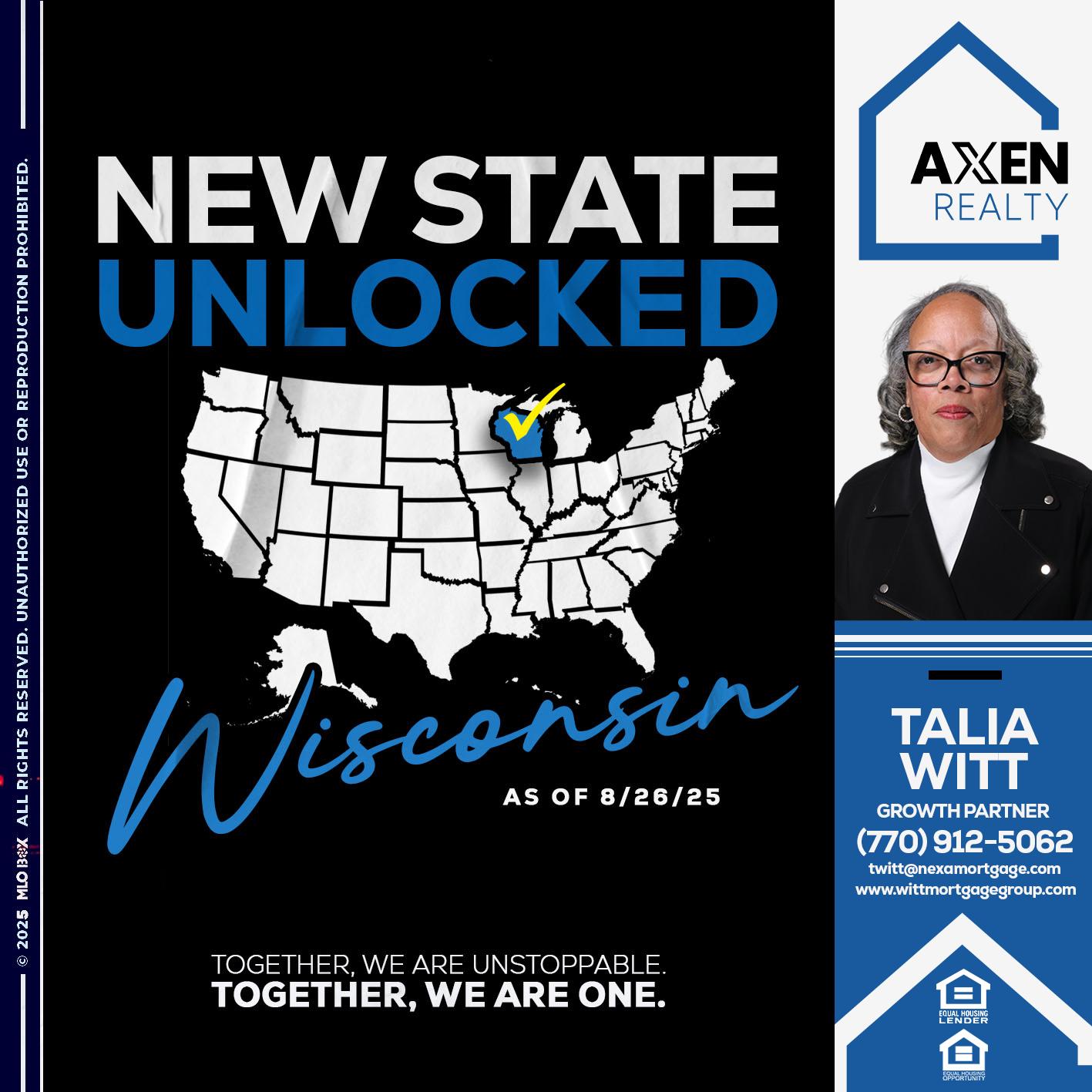 WISCONSIN - Talia Witt -Sr Loan Consultant