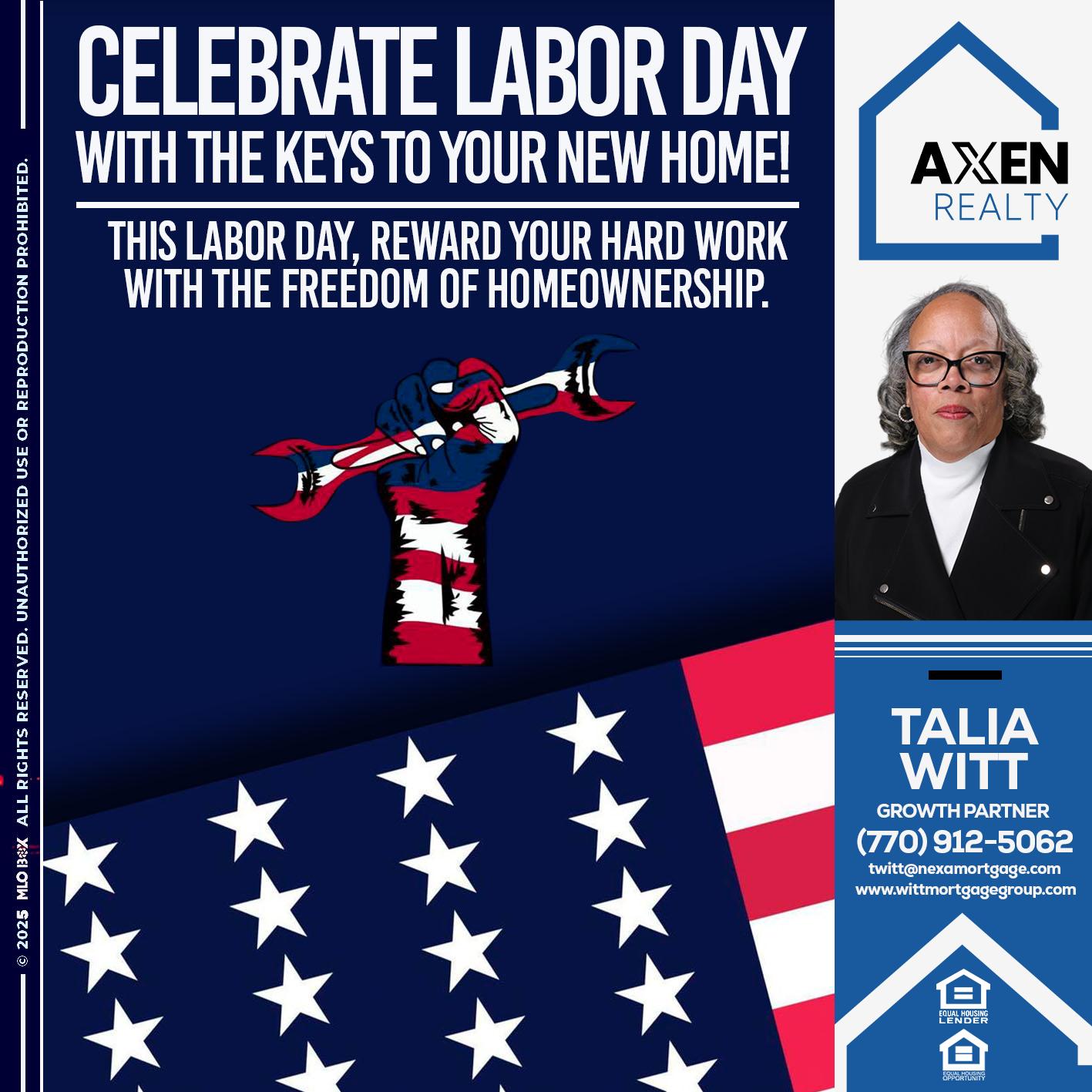 LABOR DAY - Talia Witt -Sr Loan Consultant