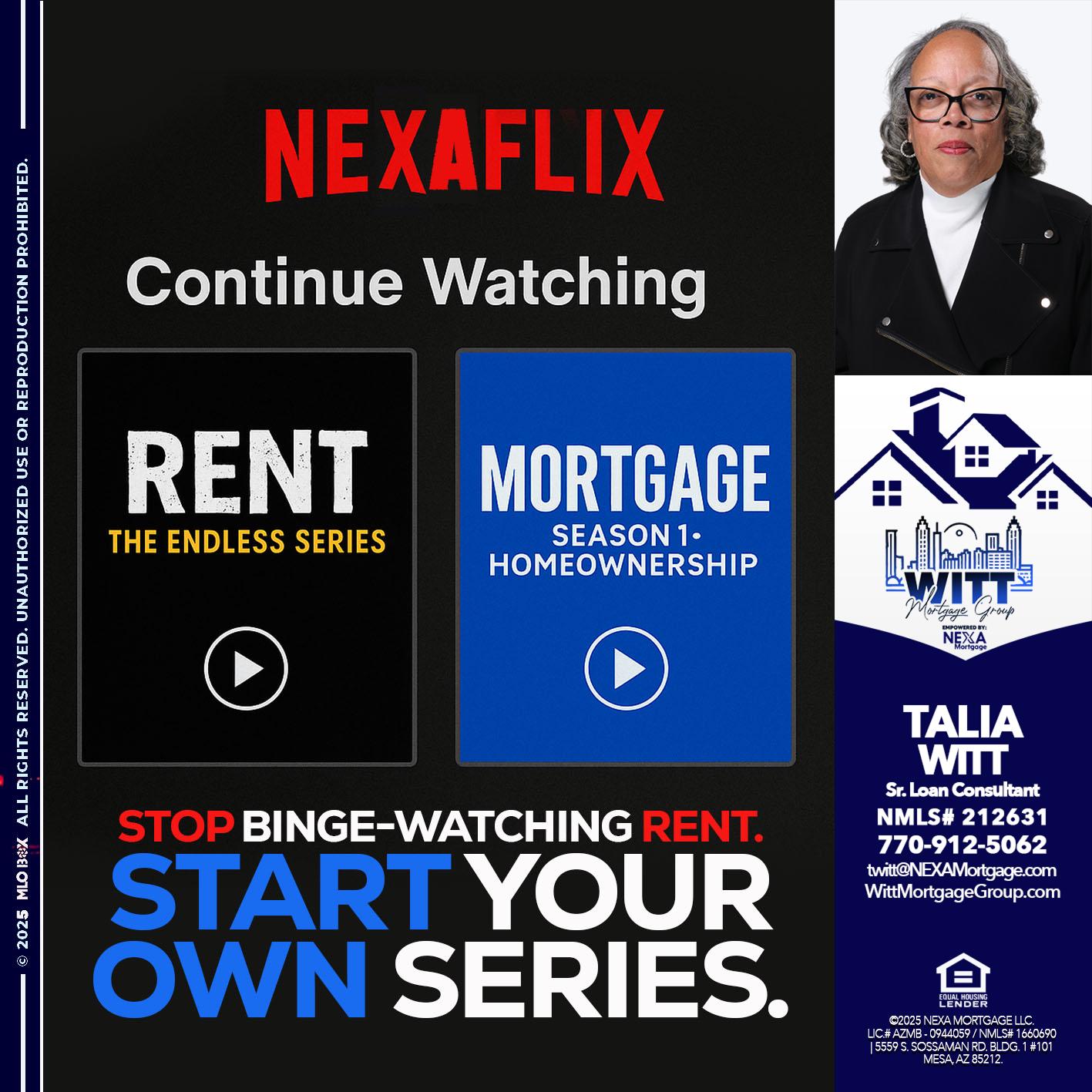 NEXAFLIX - Talia Witt -Sr Loan Consultant