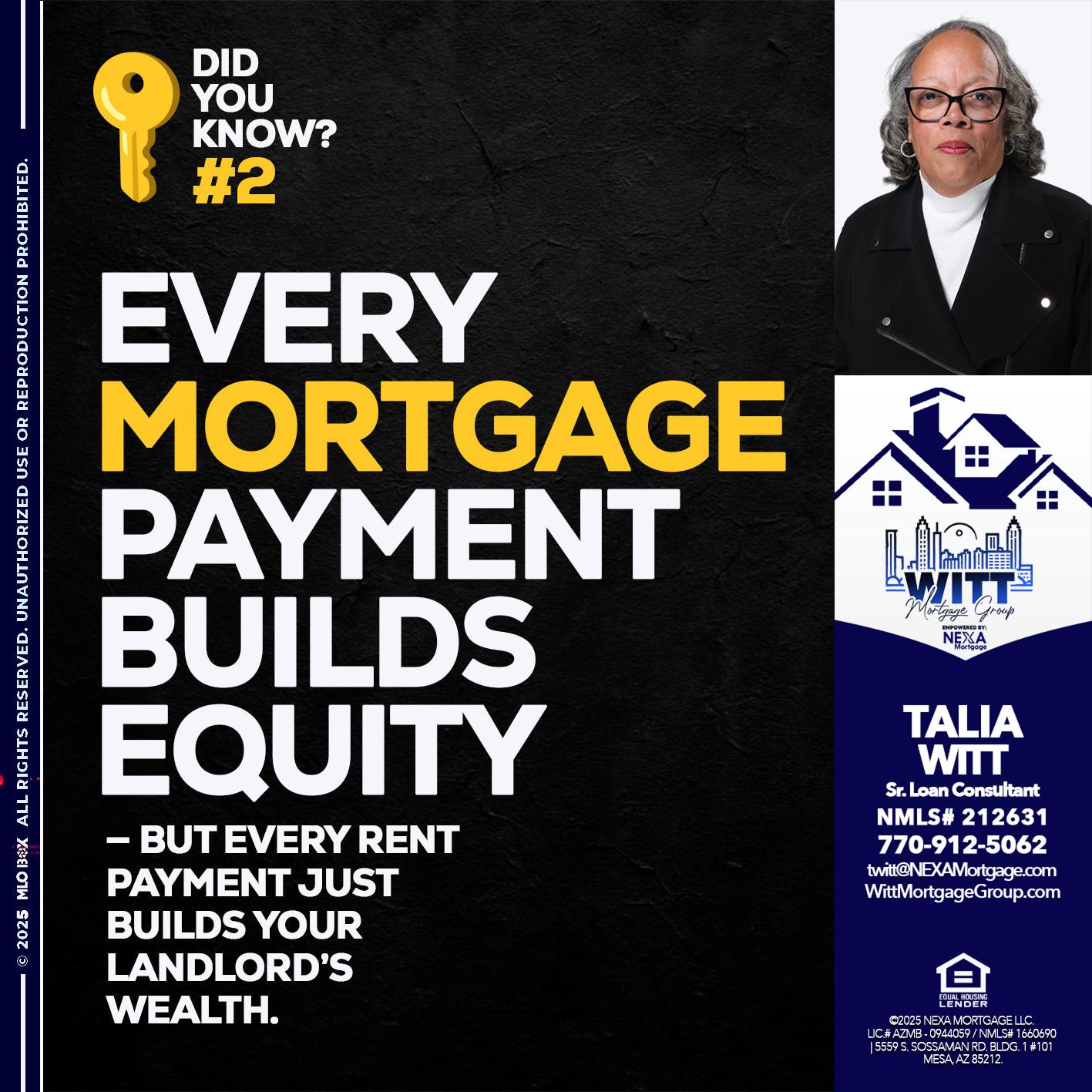 DID YOU KNOW? - Talia Witt -Sr Loan Consultant