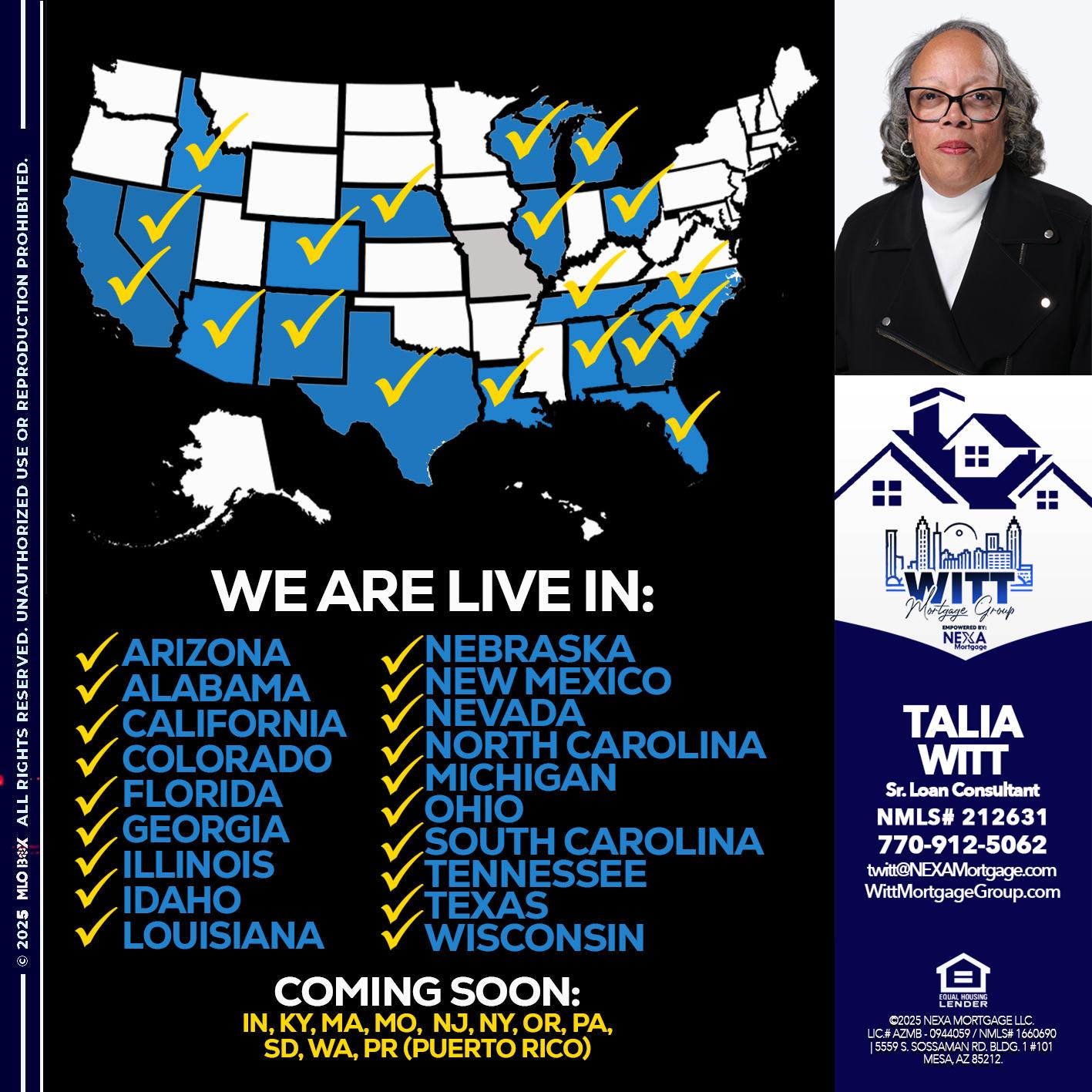 New Mexico live - Talia Witt -Sr Loan Consultant