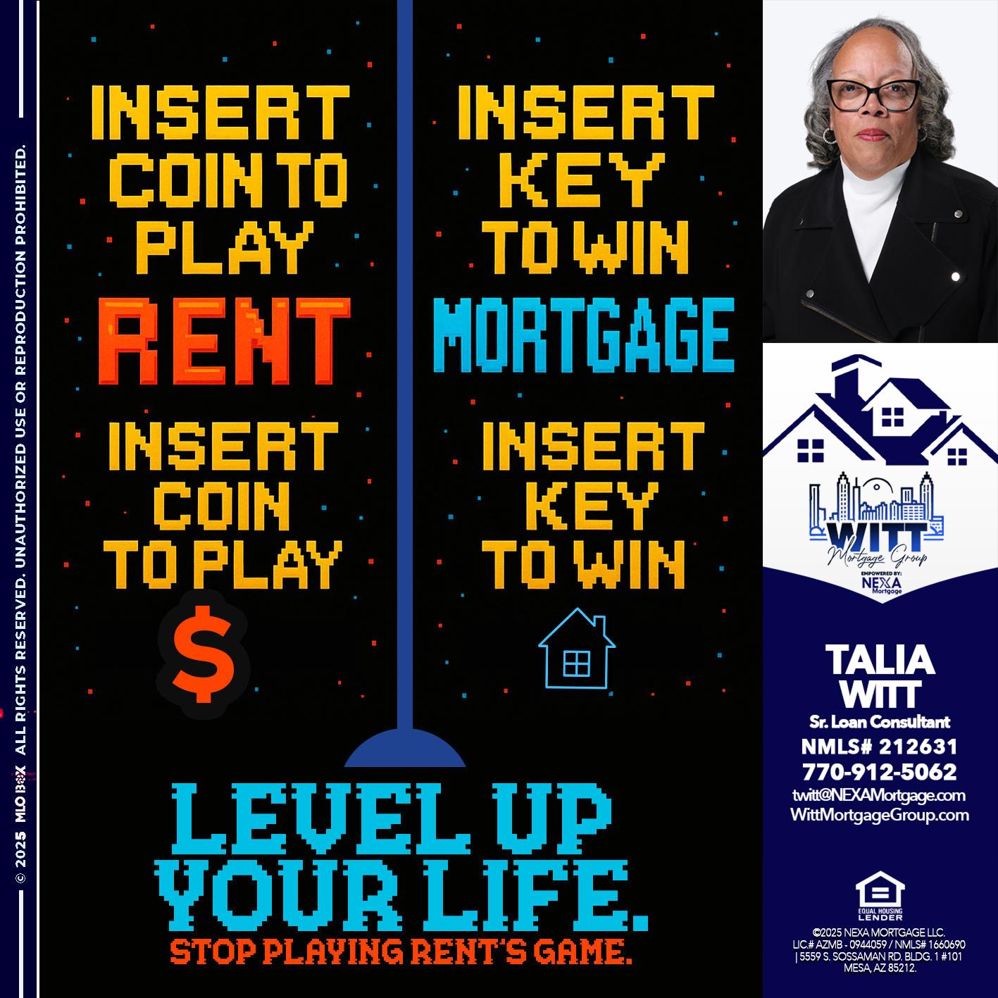 INSERT COIN - Talia Witt -Sr Loan Consultant
