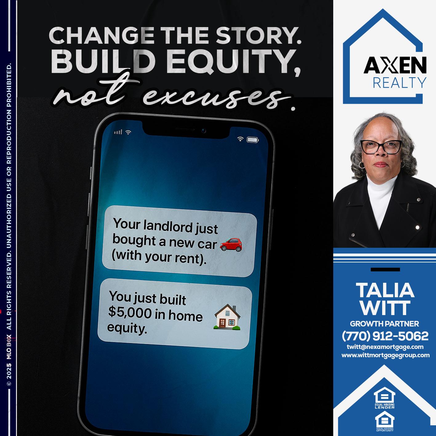 CHANGE THE HISTORY - Talia Witt -Sr Loan Consultant