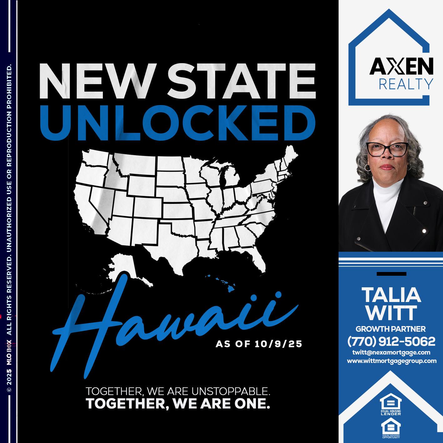 HAWAII UNLOCKED - Talia Witt -Sr Loan Consultant