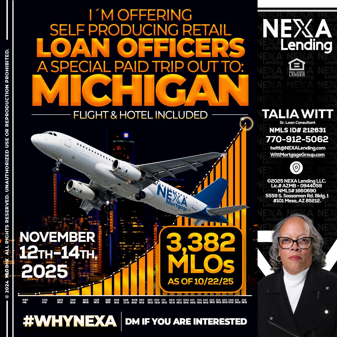 michigan trip - Talia Witt -Sr Loan Consultant