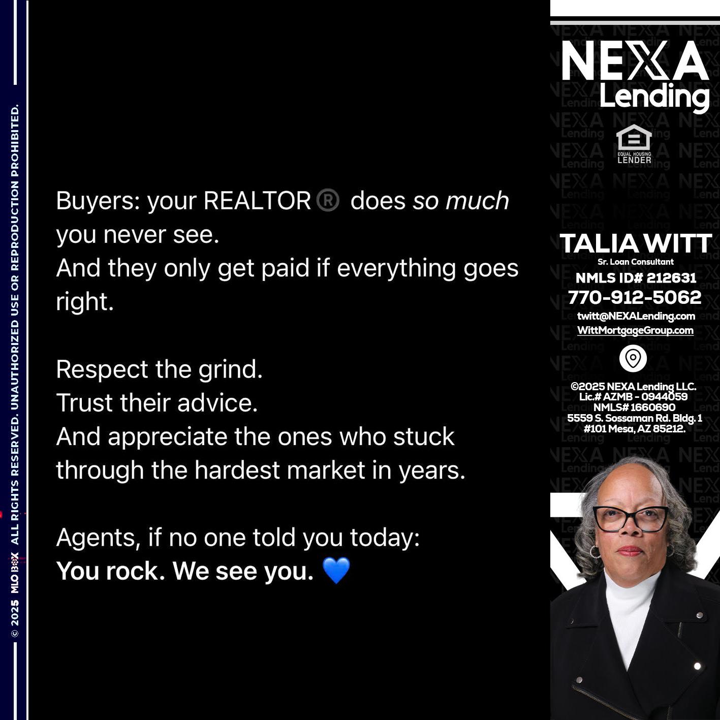 BUYERS - Talia Witt -Sr Loan Consultant
