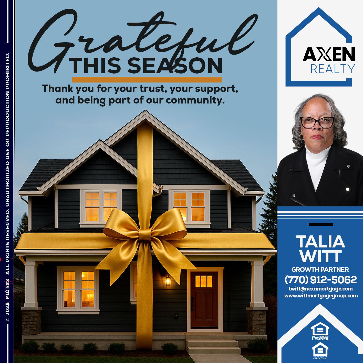 GRATEFUL - Talia Witt -Sr Loan Consultant
