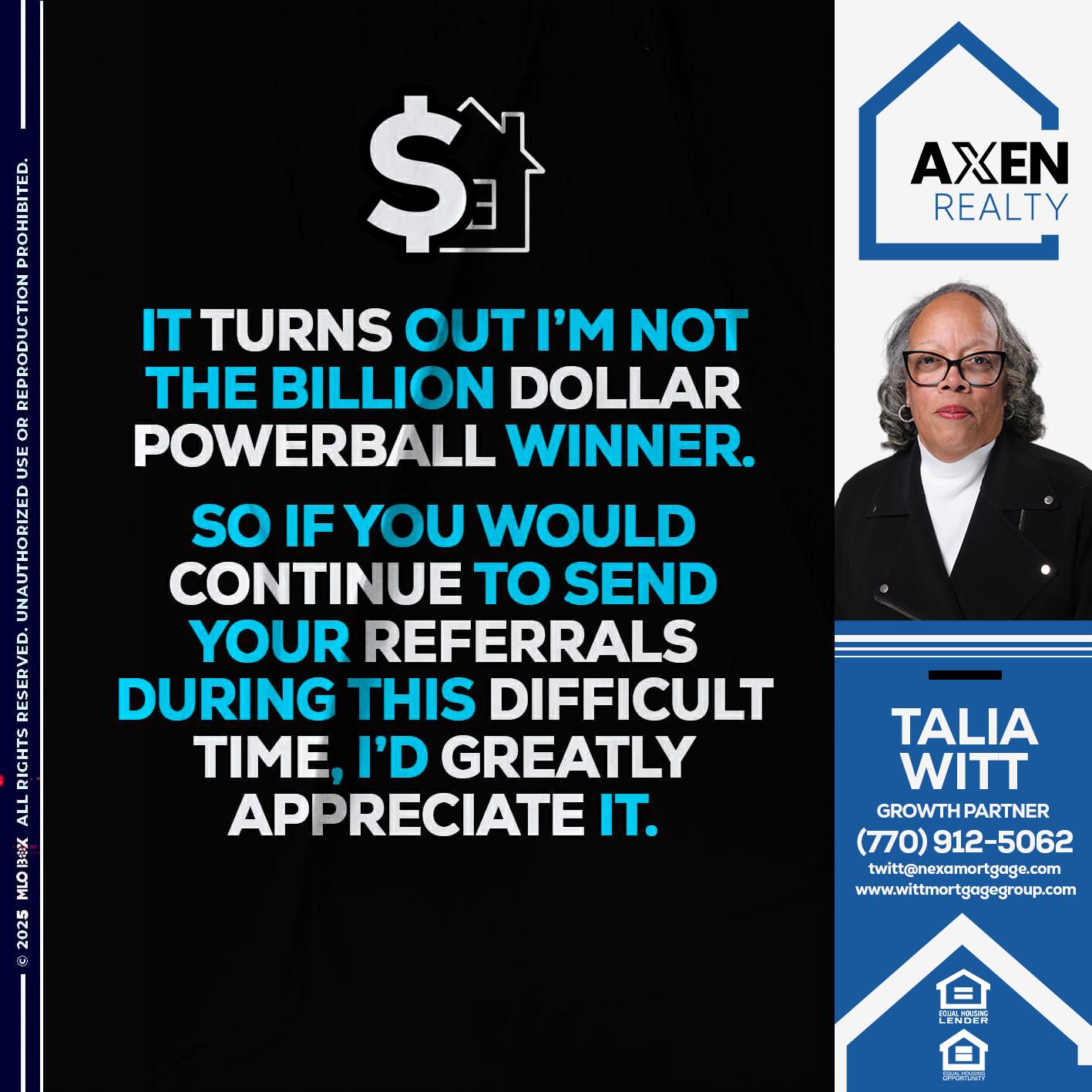 it turns - Talia Witt -Sr Loan Consultant