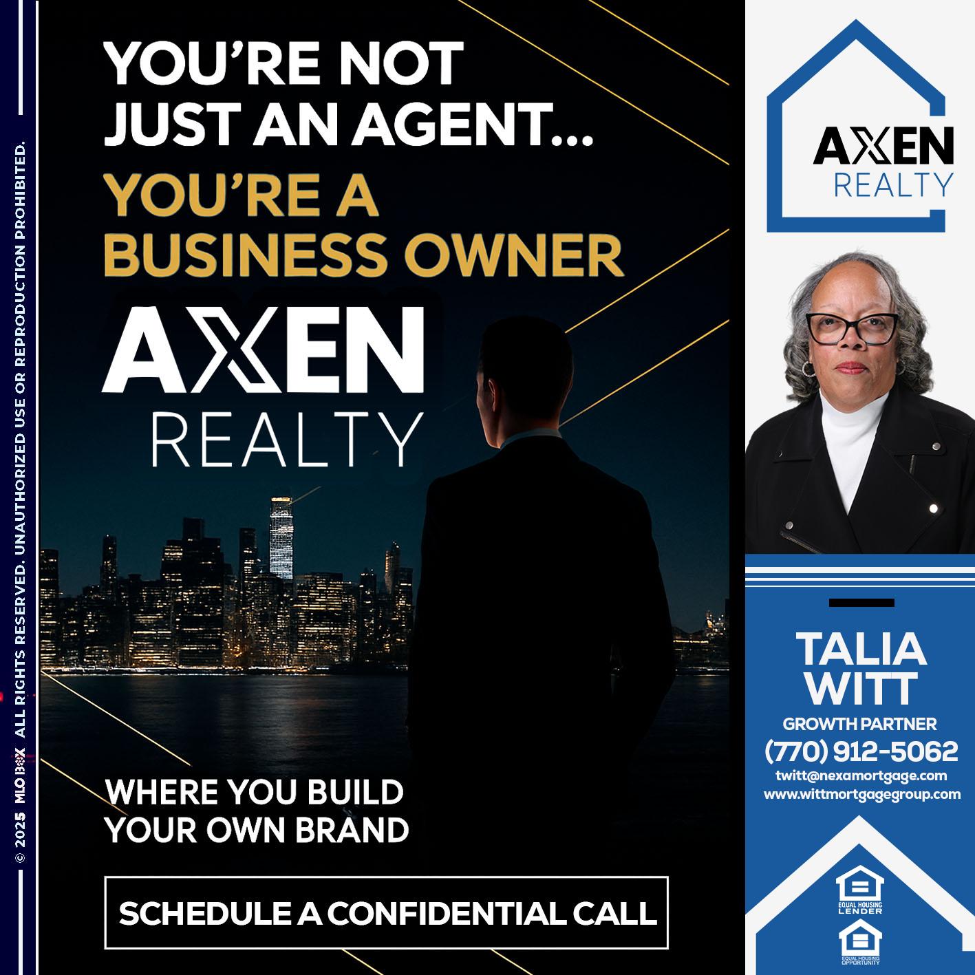 YOU'RE NOT - Talia Witt -Sr Loan Consultant