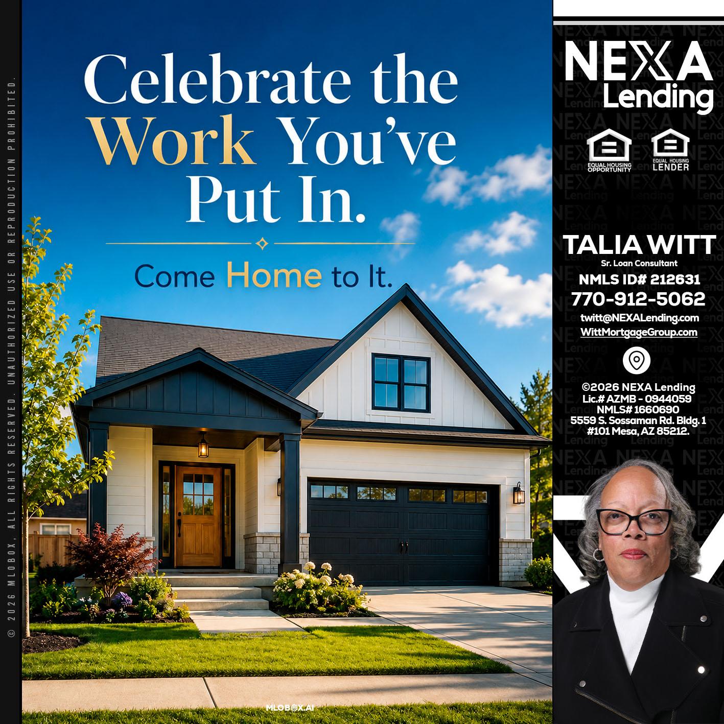 celebrate Labor Day - Talia Witt -Sr Loan Consultant